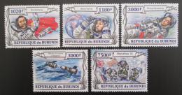 Poštovní známky Burundi 2013 Èínský vesmírný projekt Shenzhou 10 Mi# 3133-37 Kat 9.90€
