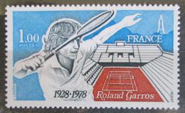 Poštovní známka Francie 1978 Tenis Roland Garros Mi# 2102
