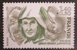 Poštovní známka Francie 1981 Anne-Marie Javouhey Mi# 2246