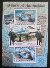 Poštovní známky Burundi 2012 První let z Paøíže do Londýna Mi# 2416-19 Kat 10€ 