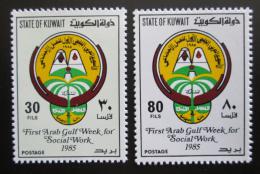 Poštovní známky Kuvajt 1985 Týden sociální práce Mi# 1071-72 Kat 5€