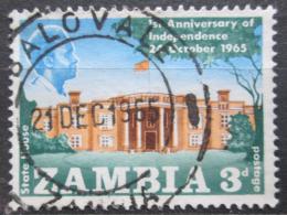 Poštovní známka Zambie 1965 Vládní budova, Lusaka Mi# 22