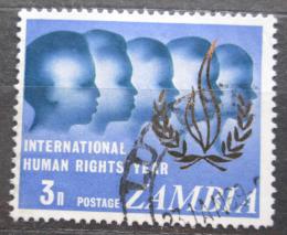 Poštovní známka Zambie 1968 Mezinárodní rok lidských práv Mi# 52