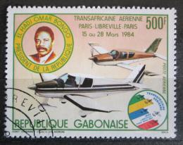 Potovn znmka Gabon 1984 Letadla Mi# 897