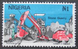 Poštovní známka Nigérie 1986 Práce v kamenolomu Mi# 485