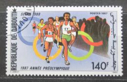 Potovn znmka Dibutsko 1987 Olympijsk hry, bh Mi# 497  - zvtit obrzek