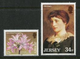 Poštovní známky Jersey 1986 Lilie Mi# 372-73