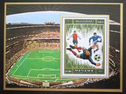 Poštovní známka Manáma 1971 Fotbal Mi# Block 139 A Kat 6€