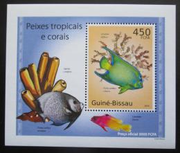Poštovní známka Guinea-Bissau 2010 Tropické ryby a korály DELUXE Mi# 5074 Block