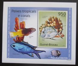 Poštovní známka Guinea-Bissau 2010 Tropické ryby a korály DELUXE Mi# 5078 Block