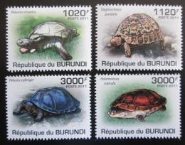 Poštovní známky Burundi 2011 Želvy Mi# 2086-89 Kat 9.50€