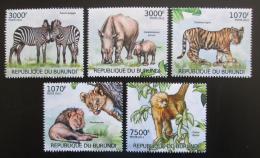 Poštovní známky Burundi 2012 Savci Mi# 2625-29 Kat 9.50€