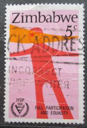 Potovn znmka Zimbabwe 1981 Mezinrodn rok postiench Mi# 251