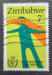 Potovn znmka Zimbabwe 1981 Mezinrodn rok postiench Mi# 252