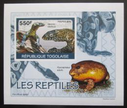 Poštovní známka Togo 2010 Obojživelníci a plazi Mi# 3421 B Block