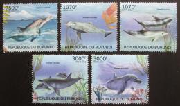 Poštovní známky Burundi 2012 Delfíni Mi# 2610-14 Kat 9.50€