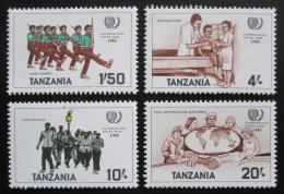 Poštovní známky Tanzánie 1986 Mezinárodní rok mládeže Mi# 288-91
