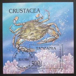 Poštovní známka Tanzánie 1994 Krab Mi# Block 269
