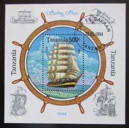 Poštovní známka Tanzánie 1994 Plachetnice Mi# Block 244