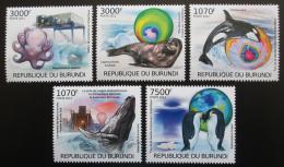 Poštovní známky Burundi 2012 Fauna Antarktidy Mi# 2600-04 Kat 10€