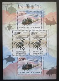 Poštovní známky Burundi 2012 Helikoptéry Mi# 2471,2473 Kat 10€