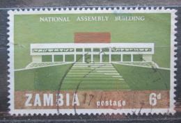 Potovn znmka Zambie 1967 Budova Nrodnho shromdn Mi# 31 - zvtit obrzek