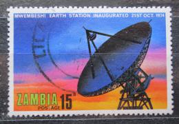 Poštovní známka Zambie 1974 Satelitní stanice v Mwembeshi Mi# 139