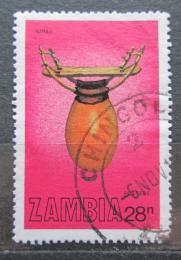 Poštovní známka Zambie 1981 Hudební nástroj Ilimba Mi# 266 