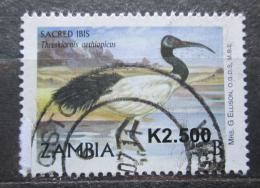 Poštovní známka Zambie 2010 Ibis posvátný pøetisk Mi# 1644