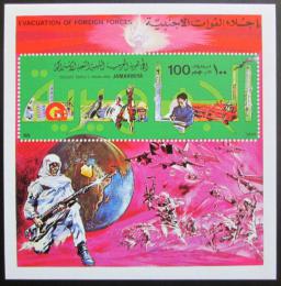 Poštovní známka Libye 1979 Vyhnání britských a amerických vojsk Mi# Block 41