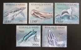 Poštovní známky Burundi 2012 Velryby Mi# 2838-42 Kat 10€