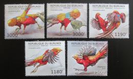Poštovní známky Burundi 2012 Bažant zlatý Mi# 2793-97 Kat 10€