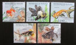 Poštovní známky Burundi 2012 Ryby Mi# 2783-87 Kat 10€