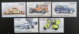 Poštovní známky Burundi 2012 Poštovní vozidla Mi# 2913-17 Kat 10€ 