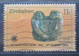Potovn znmka Zimbabwe 1983 Socha, Joseph Ndandarika Mi# 273