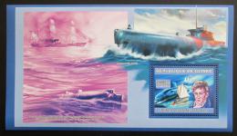 Poštovní známka Guinea 2006 Robert Fulton a ponorka Nautilus Mi# Block 1058