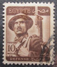 Poštovní známka Egypt 1953 Voják Mi# 400
