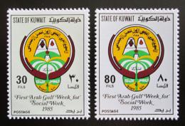 Poštovní známky Kuvajt 1985 Týden sociální práce Mi# 1071-72 Kat 5€
