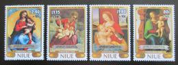 Poštovní známky Niue 1986 Vánoce, umìní Mi# 681-84 Kat 14€