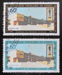 Poštovní známky Kongo 1983 Mauzoleum prezidenta Ngouabi Mi# 904-05