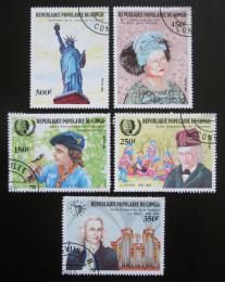 Poštovní známky Kongo 1985 Výroèí a události Mi# 1008-12 Kat 10€