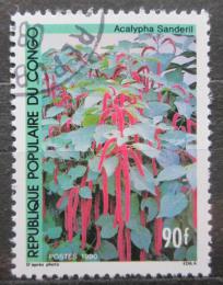 Poštovní známka Kongo 1990 Acalypha sanderi Mi# 1202
