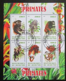 Poštovní známky Burundi 2011 Opice Mi# N/N