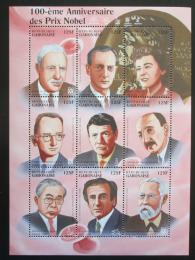 Poštovní známky Gabon 1995 Nositelé Nobelovy ceny Mi# 1245-53