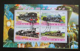 Poštovní známky Burundi 2011 Lokomotivy Mi# N/N