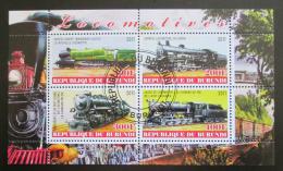 Poštovní známky Burundi 2011 Lokomotivy Mi# N/N