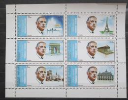 Poštovní známky Šardžá 1972 Charles de Gaulle a Paøíž Mi# 875-80