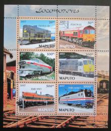 Potovn znmky Maputo, Mosambik 2017 Lokomotivy Mi# N/N - zvtit obrzek