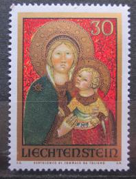 Poštovní známka Lichtenštejnsko 1973 Vánoce, umìní Mi# 595