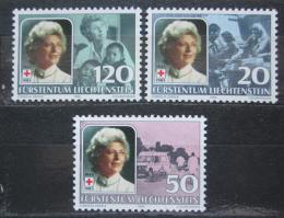 Poštovní známky Lichtenštejnsko 1985 Knìžna Gina, Èervený køíž Mi# 875-77